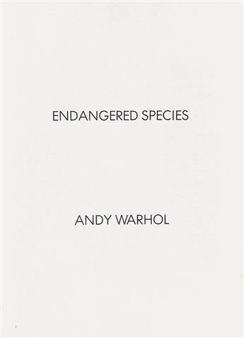 ANDY WARHOL (after) Endangered Species